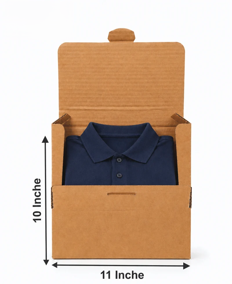 (11x10.5x1.5) color print premium corrugated t shirt packaging box (11x10.5x1.5) color print premium corrugated t shirt packaging box