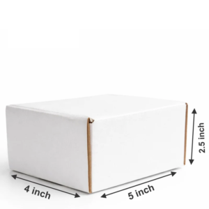 (5x4x2.5) plain white swiftpack e commerce box 1