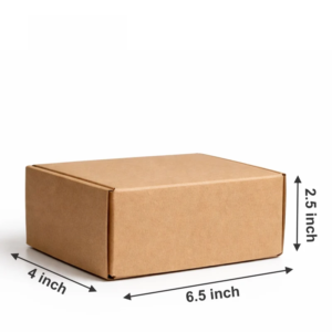 (6.5x4x2.5) plain brown quick pack mailer e commerce box 1