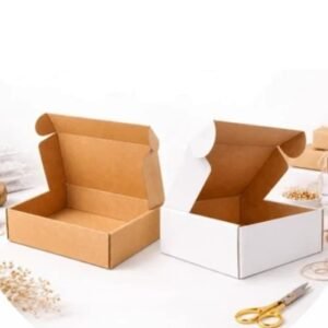 Custom Brown & White Boxes