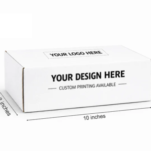 (10x8x3.5) plain white premium corrugated mailer box 2