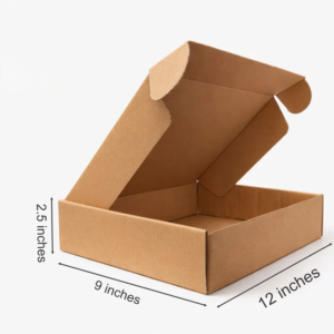 (12x9x2.5) plain brown flatex e commerce box 1