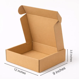 (12x9x3.5) plain brown large e commerce box 1