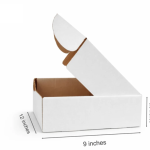 (12x9x3.5) plain white large e commerce box 1