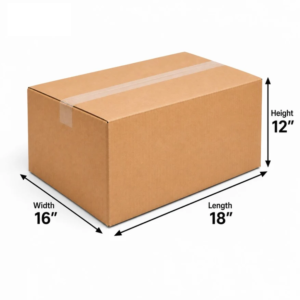 (18x16x12) premium brown corrugated e commerce box