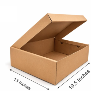 (19.5 x 13 x 6.5 inch) large carton packaging box plain brown 1