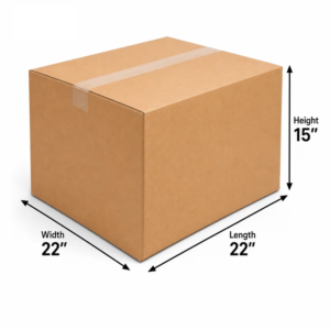 (22x22x15) heavy duty shifting box – corrugated moving & packing carton (5 ply) 1
