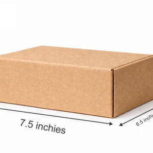 (7.5×6.5×3) plain brown mini shipper box e commerce box 1