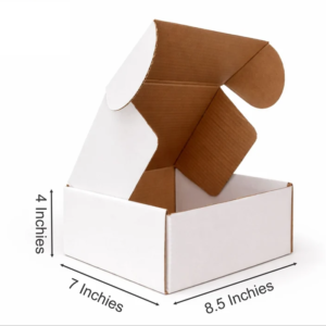 (8.5x7x4) plain white medium e commerce box 1