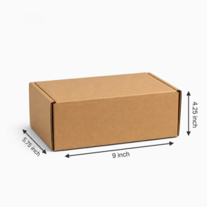 (9×5.75×4.25) plain brown premium corrugated mailer e commerce box 1