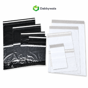 dabbywala poly packagig flyers black and white mailers